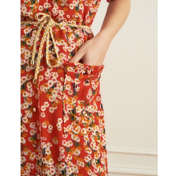 La Petite Francaise Ressource Front Pocket Ruffle Floral Dress - Picture 3 of 11